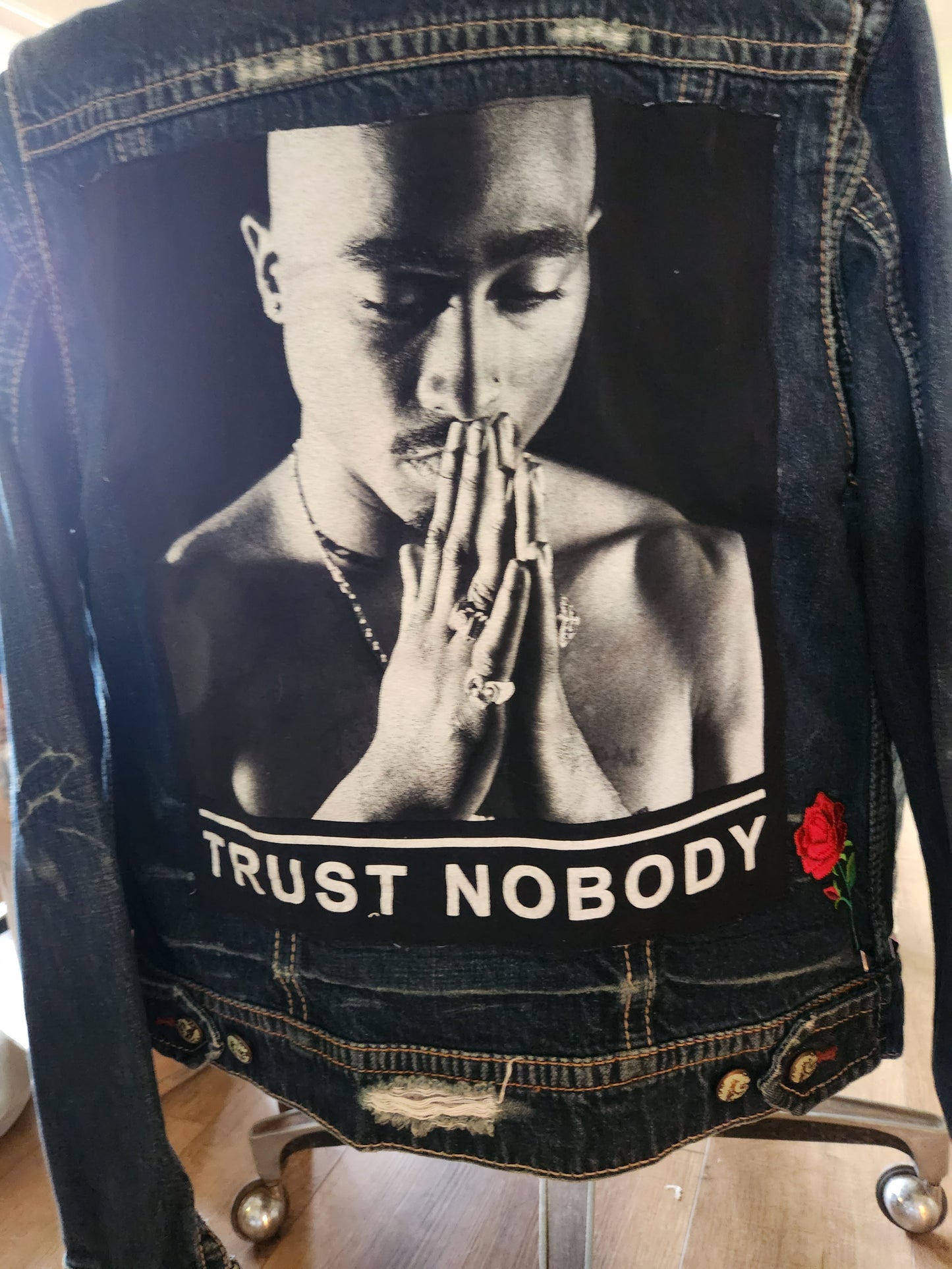 Tupac "Trust Nobody" denim jacket