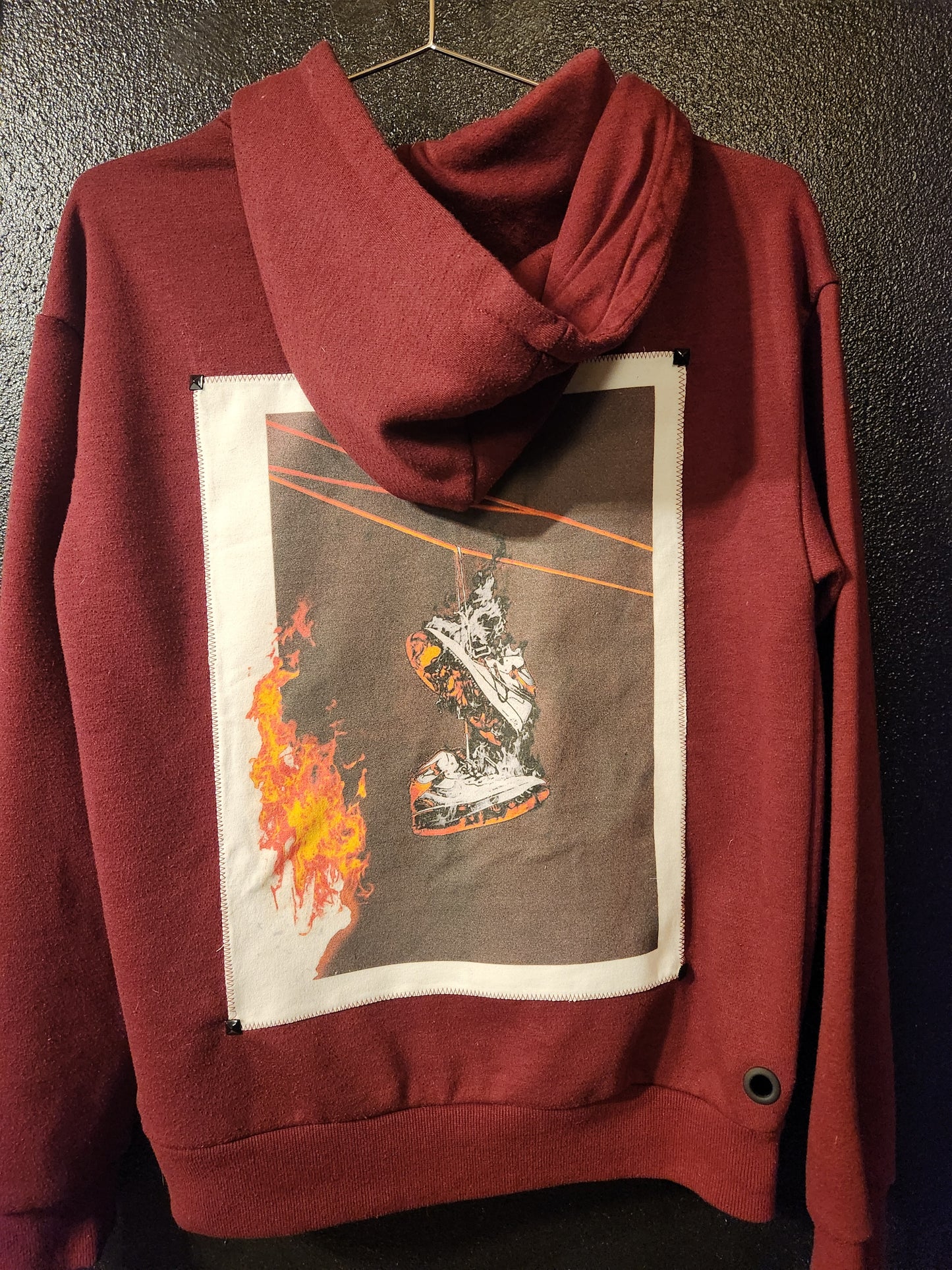 Flaming shoes hoodie