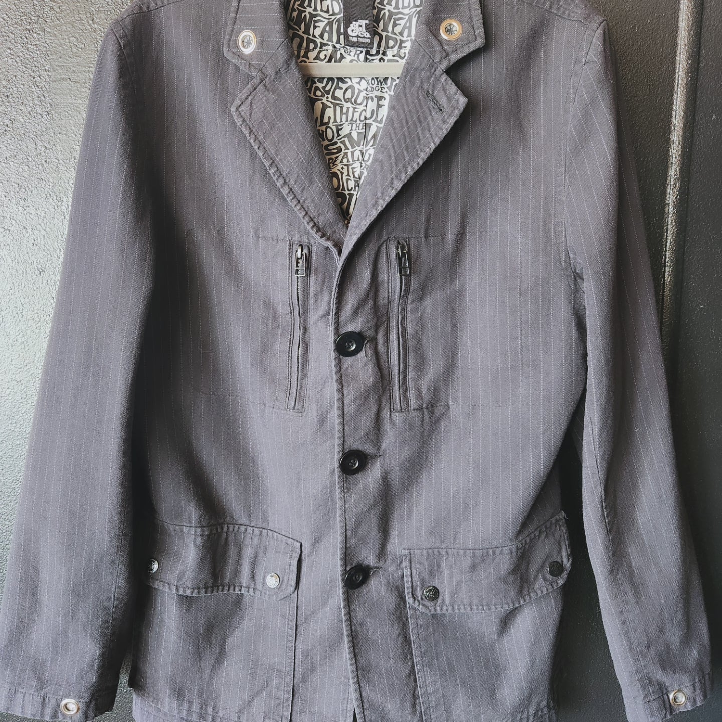 H.E.R. Pinstripe jacket