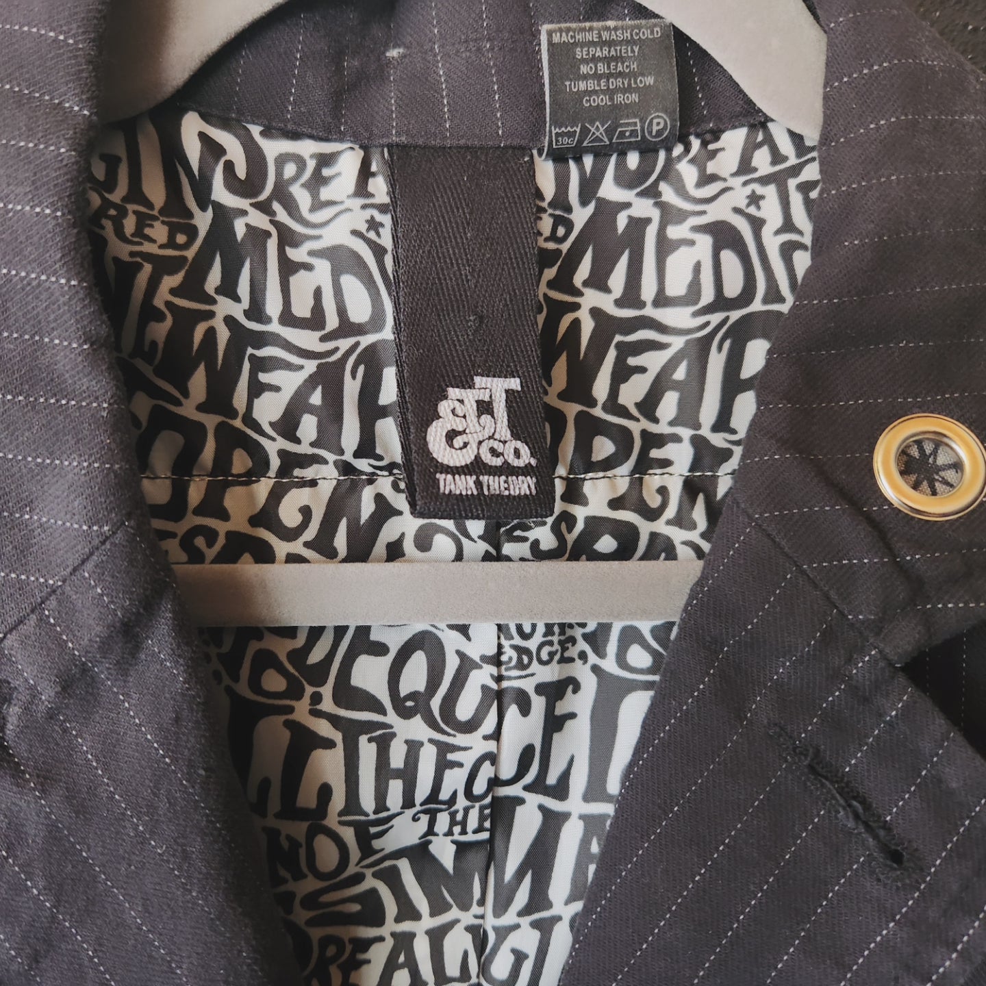 H.E.R. Pinstripe jacket