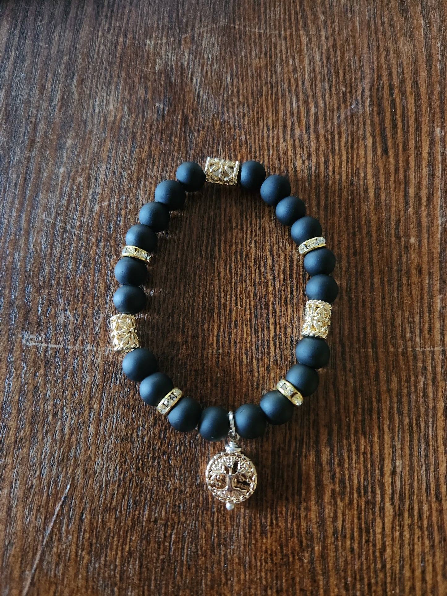 Gold/Black Tree of Life bracelet
